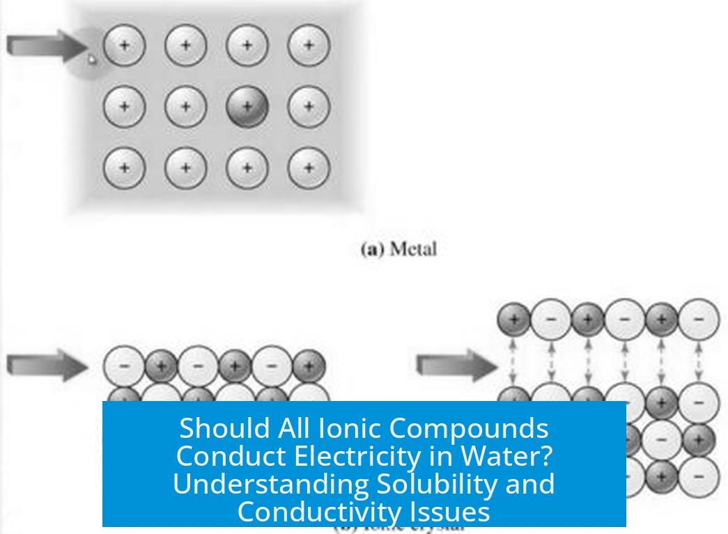 Should All Ionic Compounds Conduct Electricity in Water? Understanding Solubility and Conductivity Issues