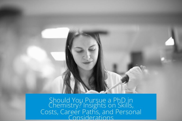 Should You Pursue a PhD in Chemistry? Insights on Skills, Costs, Career Paths, and Personal Considerations