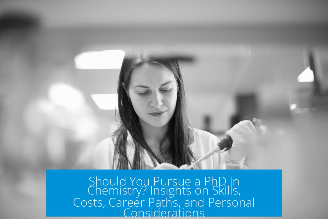 Should You Pursue a PhD in Chemistry? Insights on Skills, Costs, Career Paths, and Personal Considerations