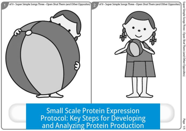 Small Scale Protein Expression Protocol: Key Steps for Developing and Analyzing Protein Production