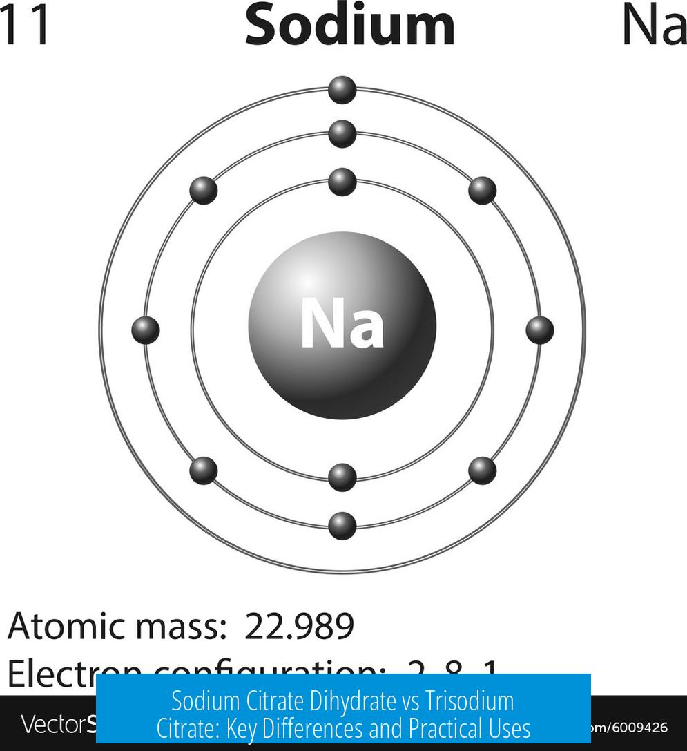 Sodium Citrate Dihydrate vs Trisodium Citrate: Key Differences and Practical Uses