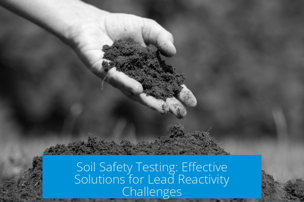 Soil Safety Testing: Effective Solutions for Lead Reactivity Challenges