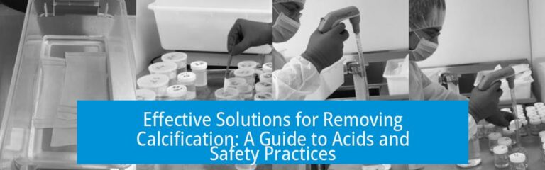 Effective Solutions for Removing Calcification: A Guide to Acids and Safety Practices