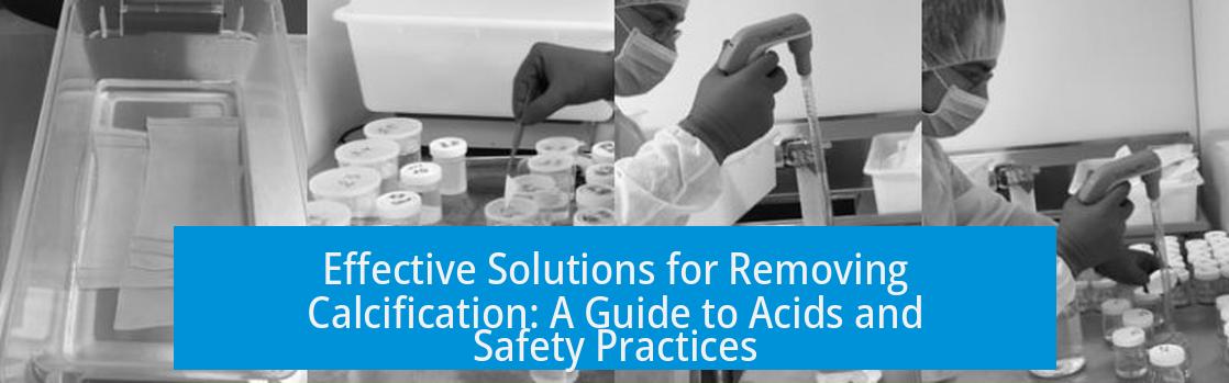 Effective Solutions for Removing Calcification: A Guide to Acids and Safety Practices