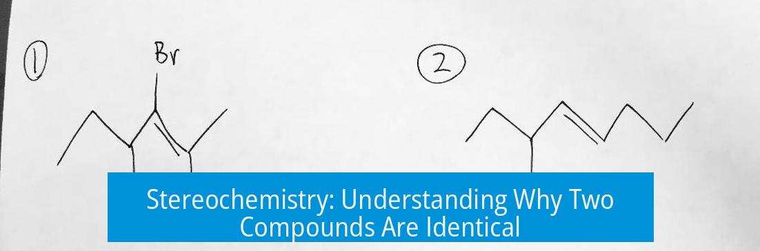 Stereochemistry: Understanding Why Two Compounds Are Identical