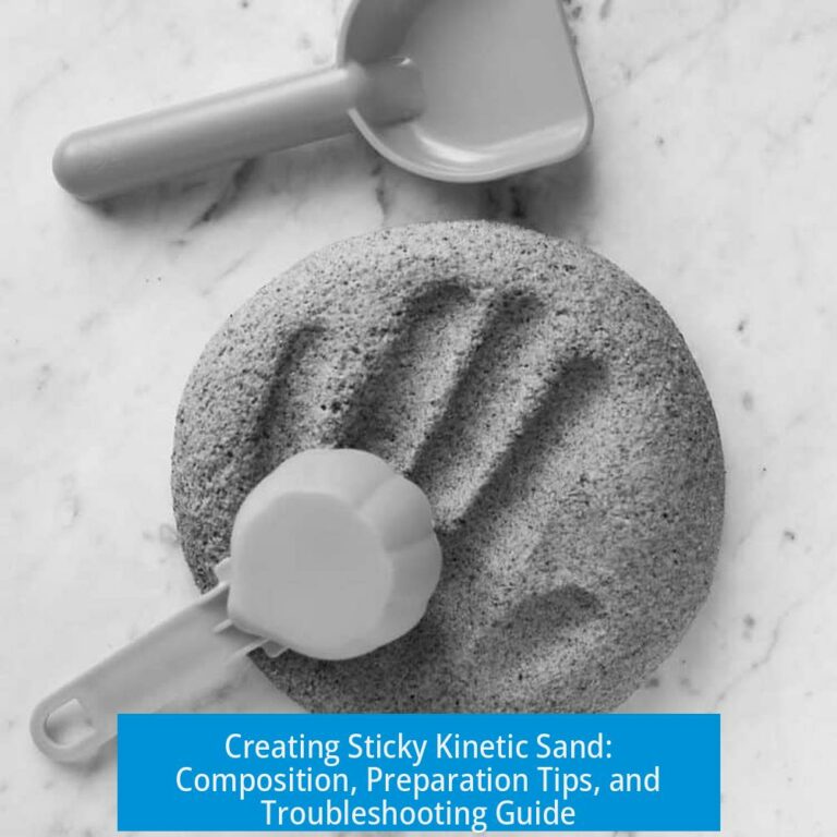 Creating Sticky Kinetic Sand: Composition, Preparation Tips, and Troubleshooting Guide