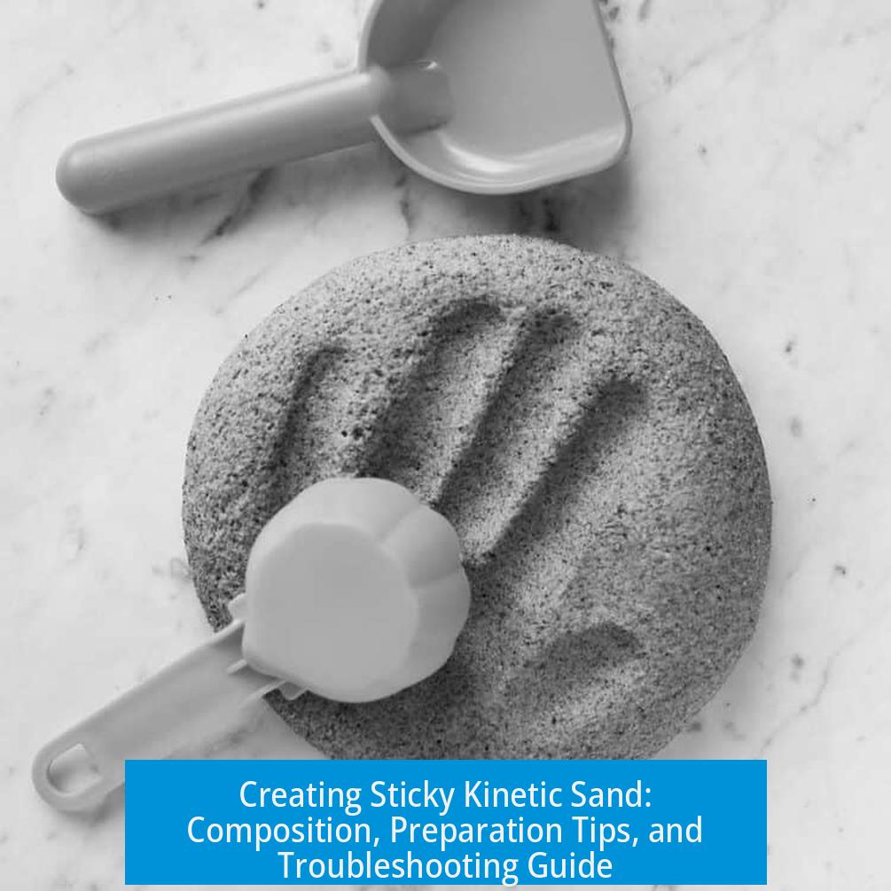 Creating Sticky Kinetic Sand: Composition, Preparation Tips, and Troubleshooting Guide