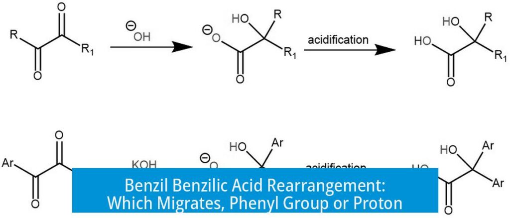 Benzil Benzilic Acid Rearrangement: Which Migrates, Phenyl Group or ...