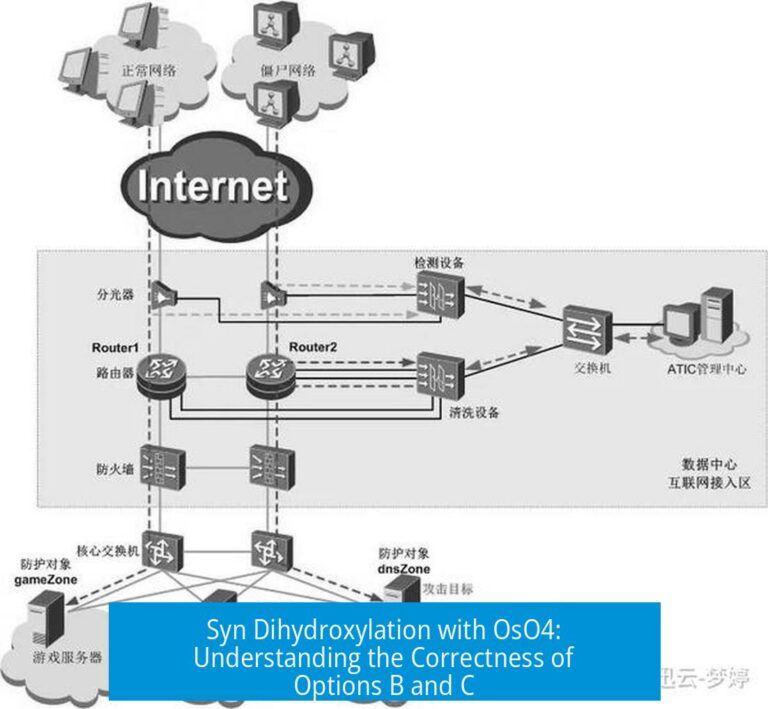 Syn Dihydroxylation with OsO4: Understanding the Correctness of Options B and C