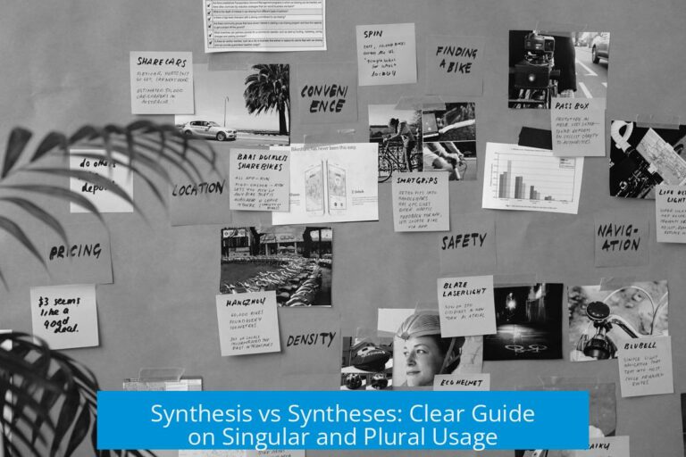 Synthesis vs Syntheses: Clear Guide on Singular and Plural Usage