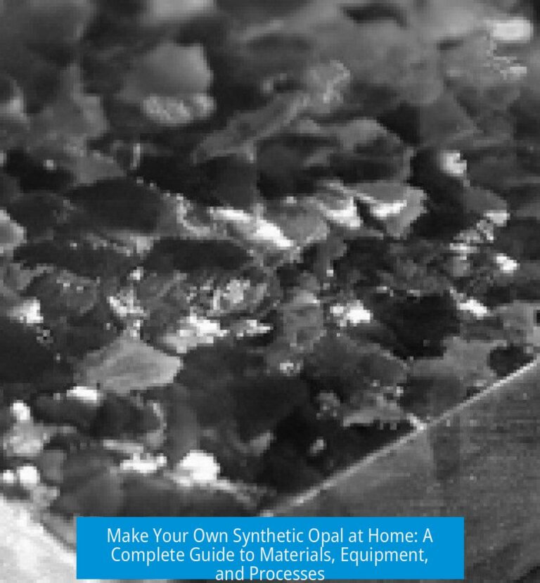 Make Your Own Synthetic Opal at Home: A Complete Guide to Materials, Equipment, and Processes