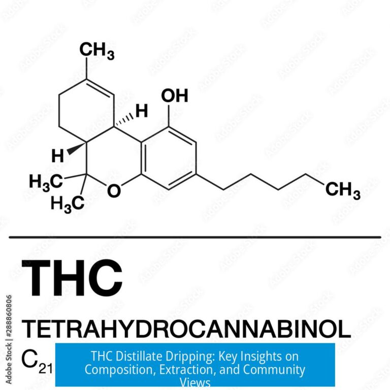 THC Distillate Dripping: Key Insights on Composition, Extraction, and Community Views
