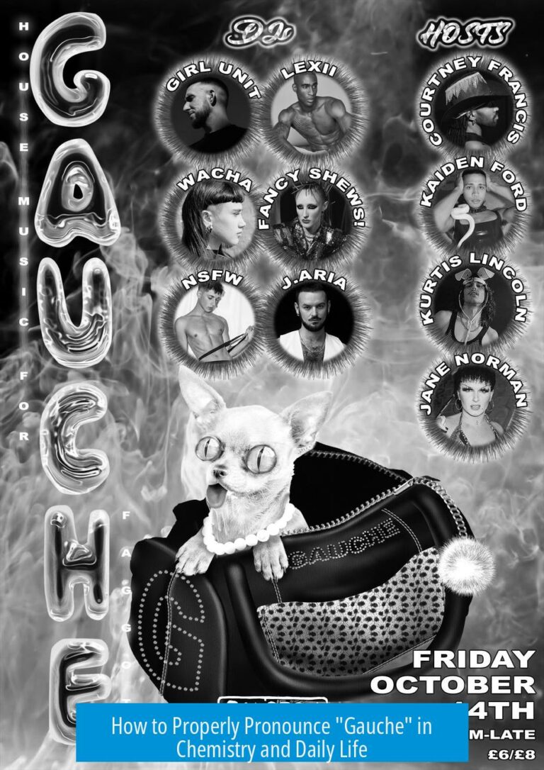 How to Properly Pronounce "Gauche" in Chemistry and Daily Life