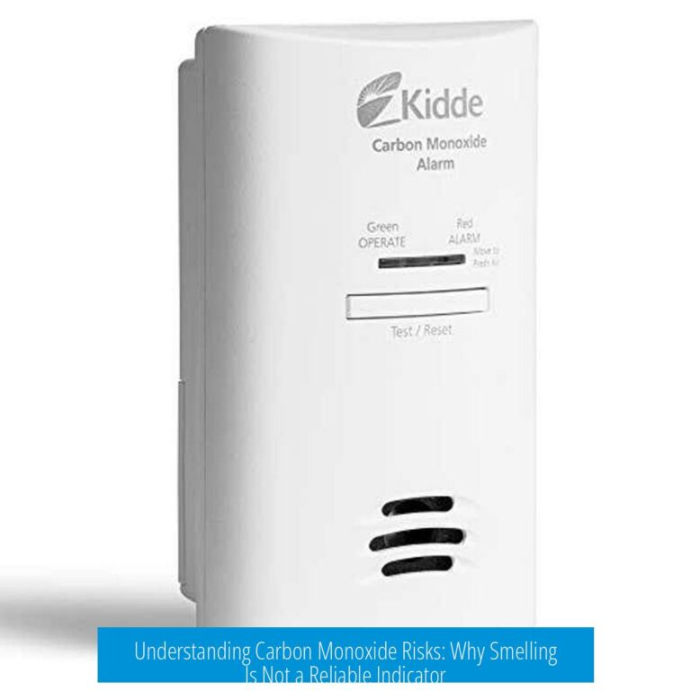 Understanding Carbon Monoxide Risks: Why Smelling Is Not a Reliable Indicator