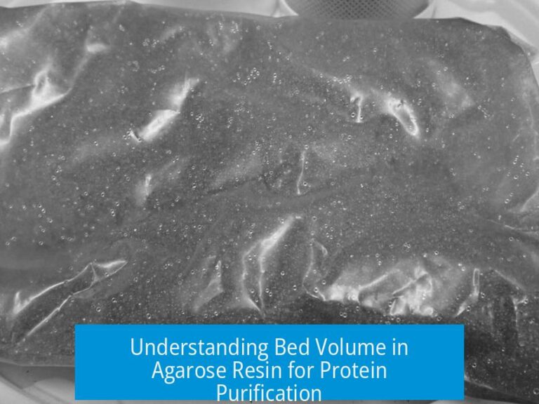 Understanding Bed Volume in Agarose Resin for Protein Purification