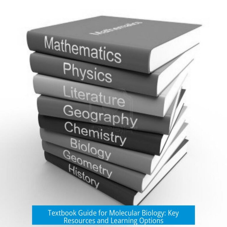Textbook Guide for Molecular Biology: Key Resources and Learning Options