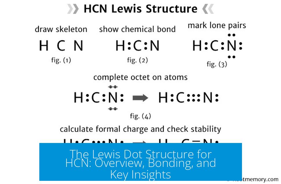 The Lewis Dot Structure for HCN: Overview, Bonding, and Key Insights
