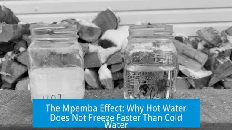 The Mpemba Effect: Why Hot Water Does Not Freeze Faster Than Cold Water