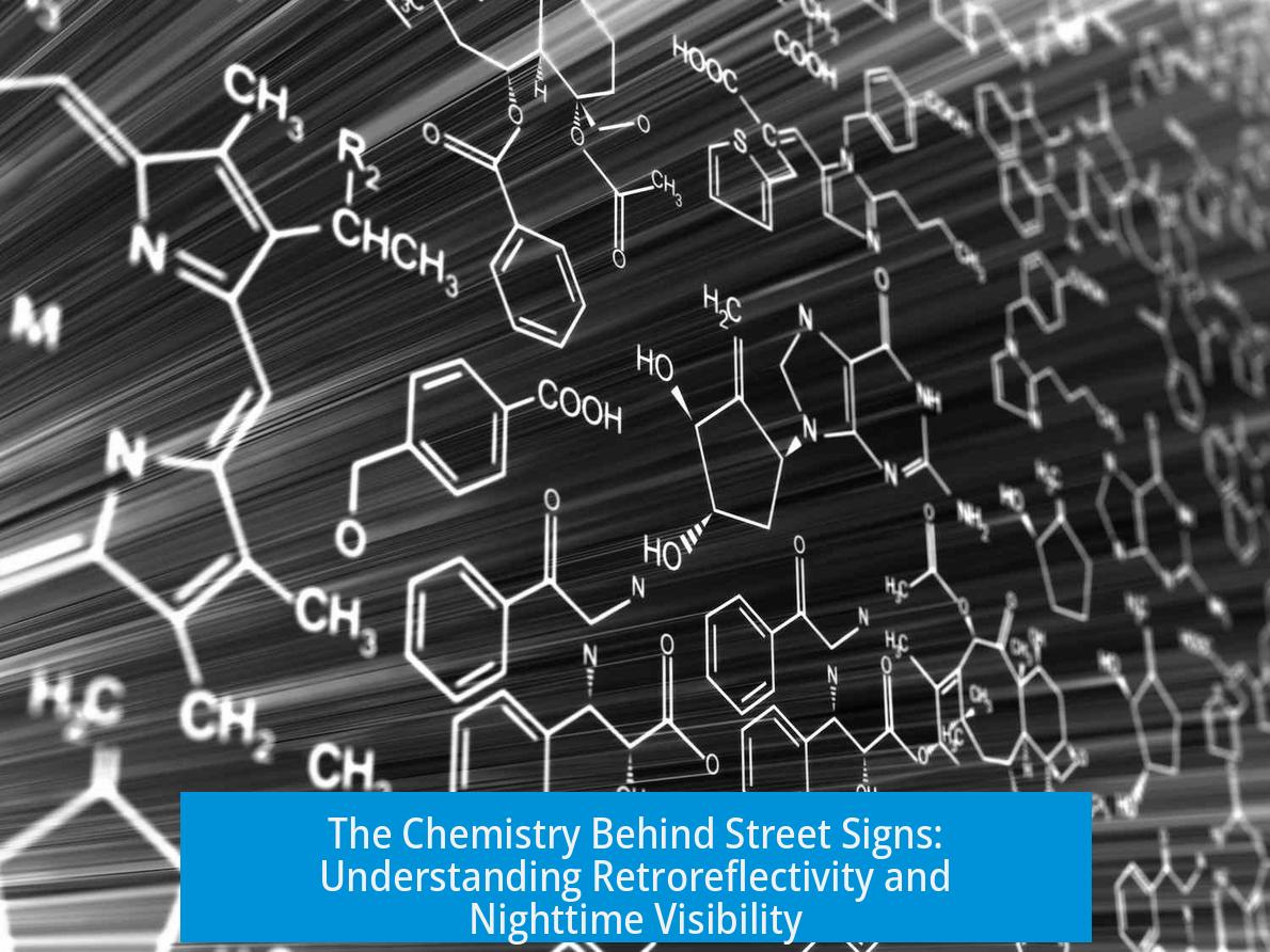 The Chemistry Behind Street Signs: Understanding Retroreflectivity and Nighttime Visibility