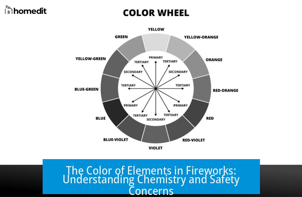 The Color of Elements in Fireworks: Understanding Chemistry and Safety Concerns