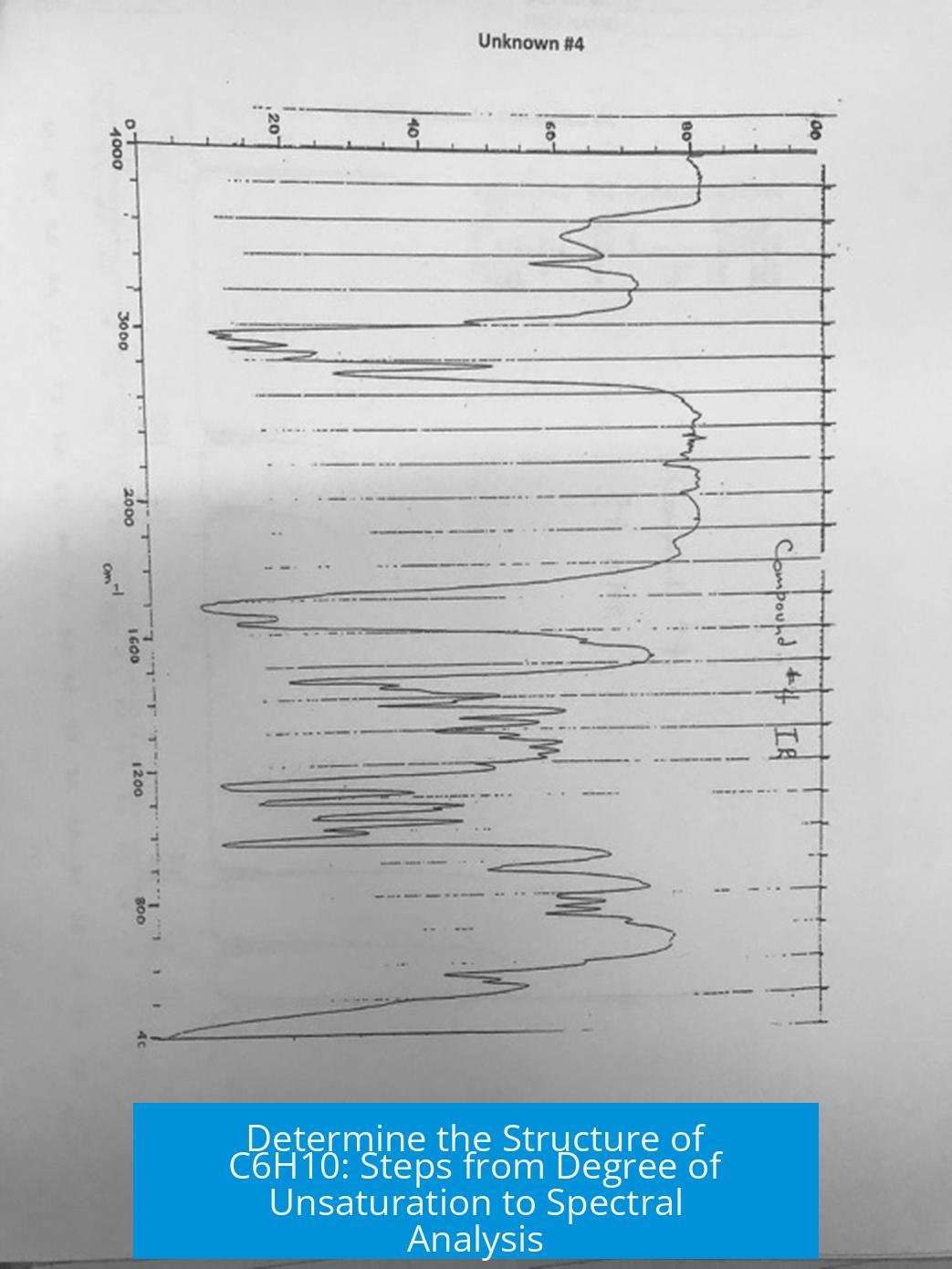 Determine the Structure of C6H10: Steps from Degree of Unsaturation to Spectral Analysis