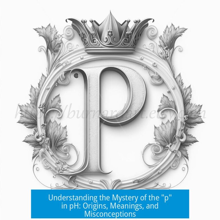 Understanding the Mystery of the "p" in pH: Origins, Meanings, and Misconceptions