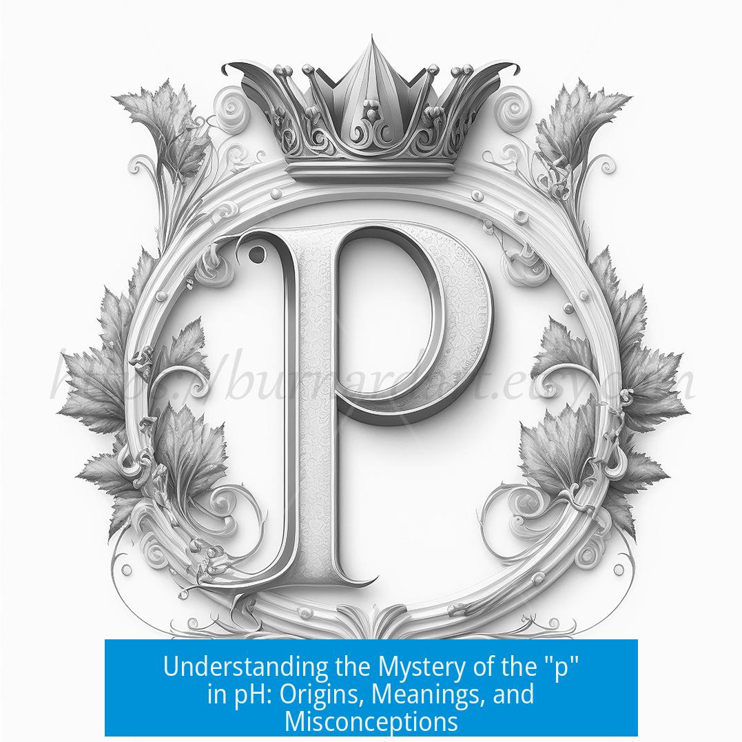 Understanding the Mystery of the "p" in pH: Origins, Meanings, and Misconceptions