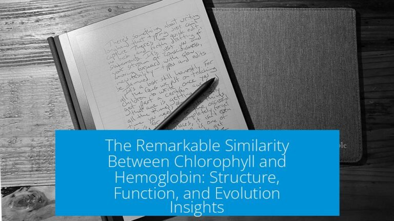 The Remarkable Similarity Between Chlorophyll and Hemoglobin: Structure, Function, and Evolution Insights