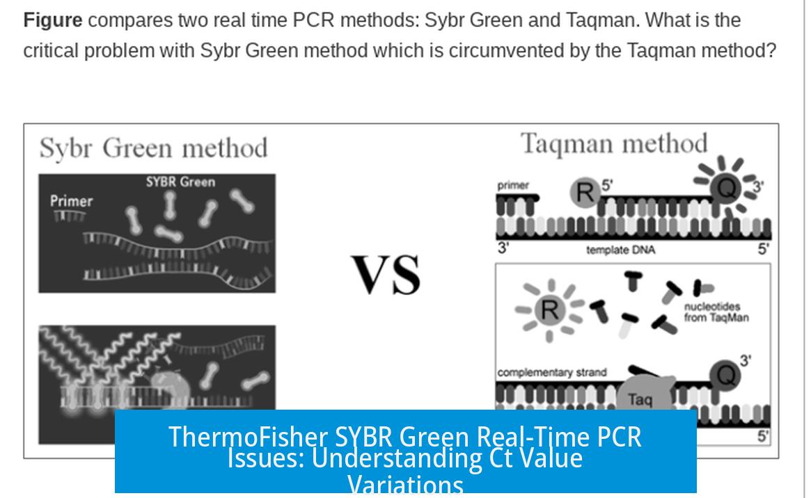 ThermoFisher SYBR Green Real-Time PCR Issues: Understanding Ct Value Variations