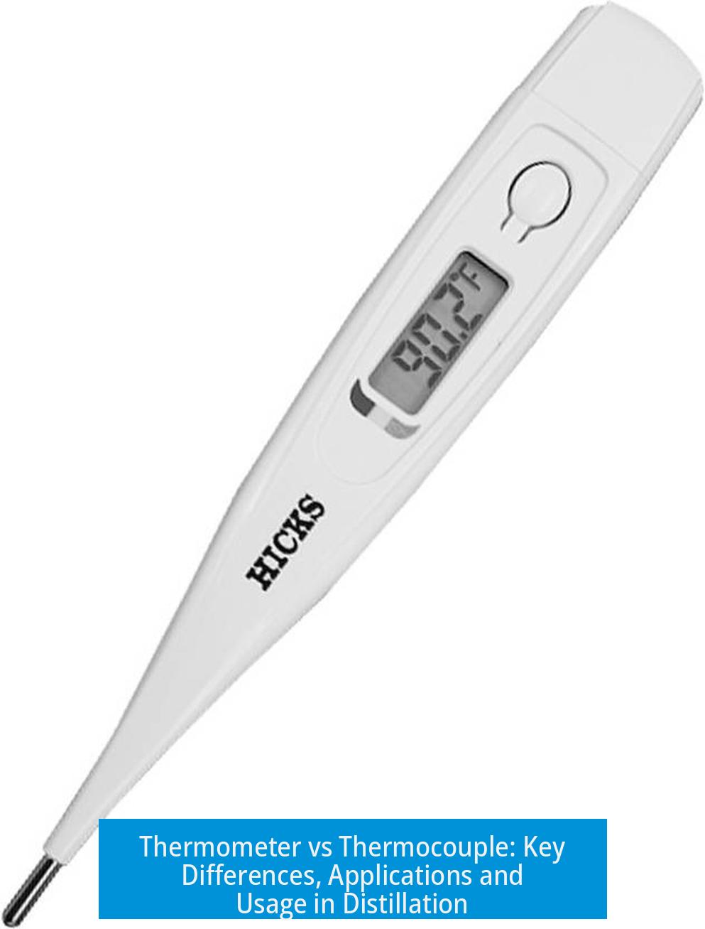 Thermometer vs Thermocouple: Key Differences, Applications and Usage in Distillation