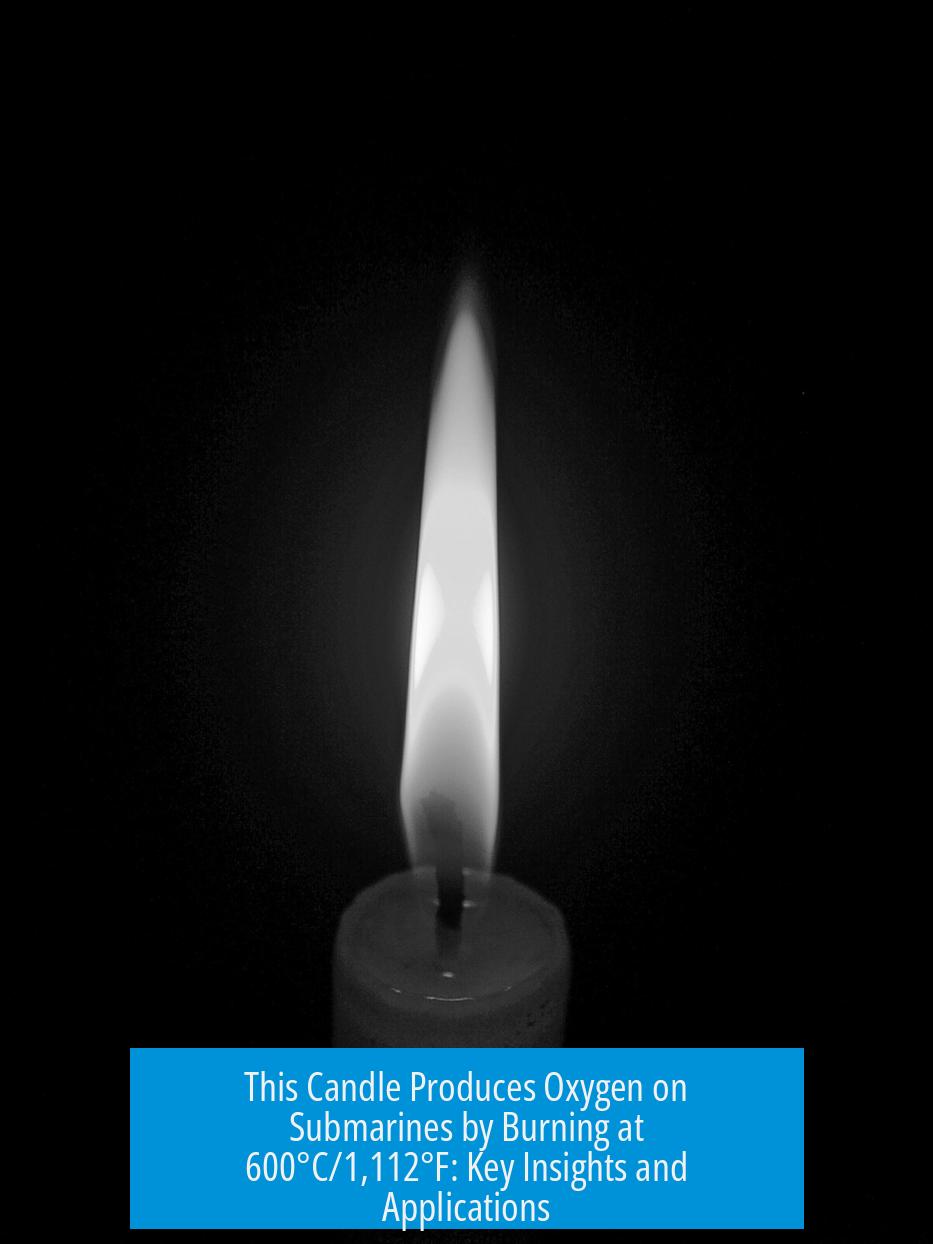 This Candle Produces Oxygen on Submarines by Burning at 600°C/1,112°F: Key Insights and Applications