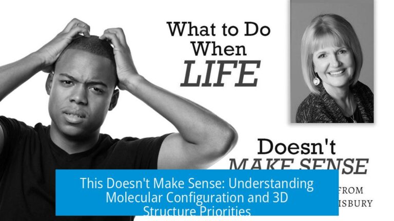 This Doesn't Make Sense: Understanding Molecular Configuration and 3D Structure Priorities