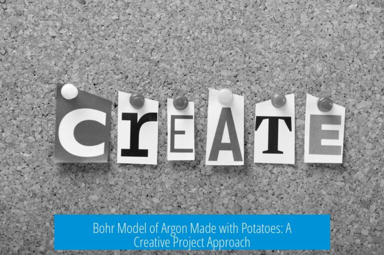 Bohr Model of Argon Made with Potatoes: A Creative Project Approach