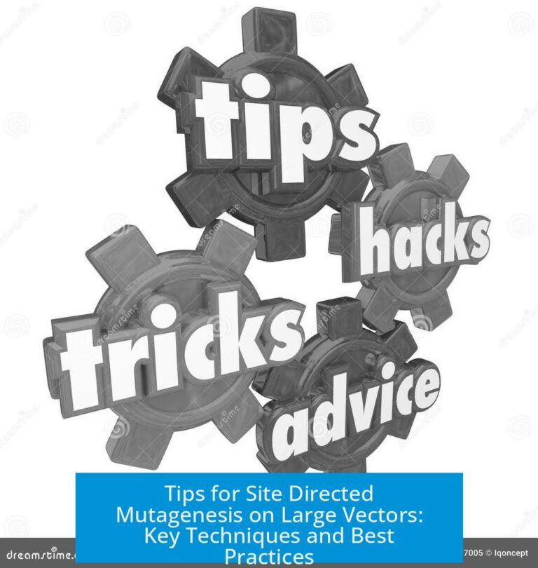 Tips for Site Directed Mutagenesis on Large Vectors: Key Techniques and Best Practices