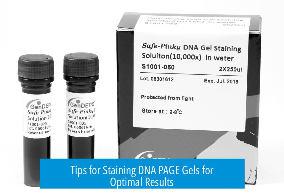 Tips for Staining DNA PAGE Gels for Optimal Results