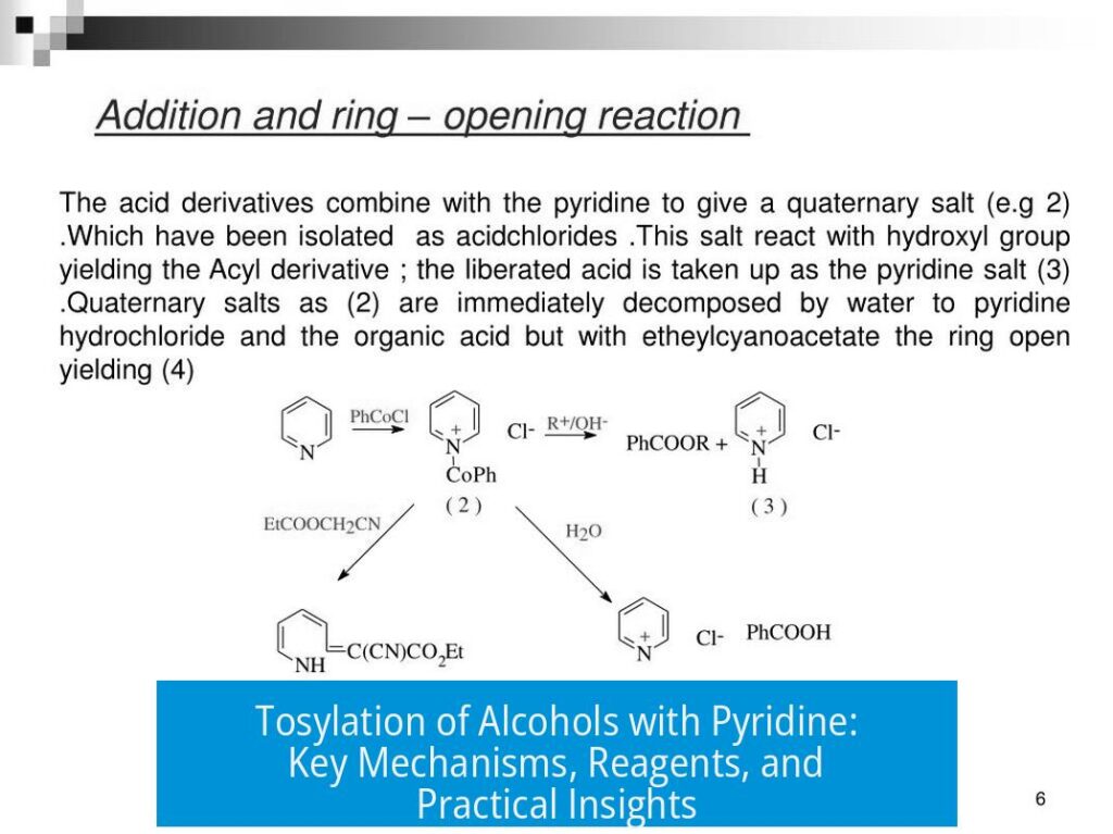 Tosylation of Alcohols with Pyridine: Key Mechanisms, Reagents, and Practical Insights