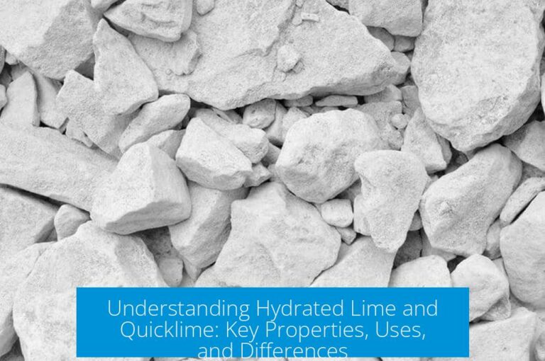 Understanding Hydrated Lime and Quicklime: Key Properties, Uses, and Differences