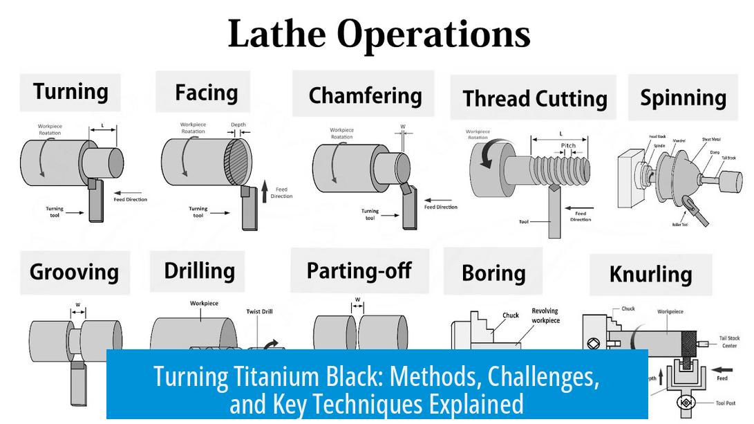 Turning Titanium Black: Methods, Challenges, and Key Techniques Explained