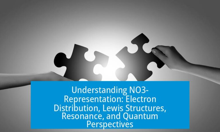 Understanding NO3- Representation: Electron Distribution, Lewis Structures, Resonance, and Quantum Perspectives