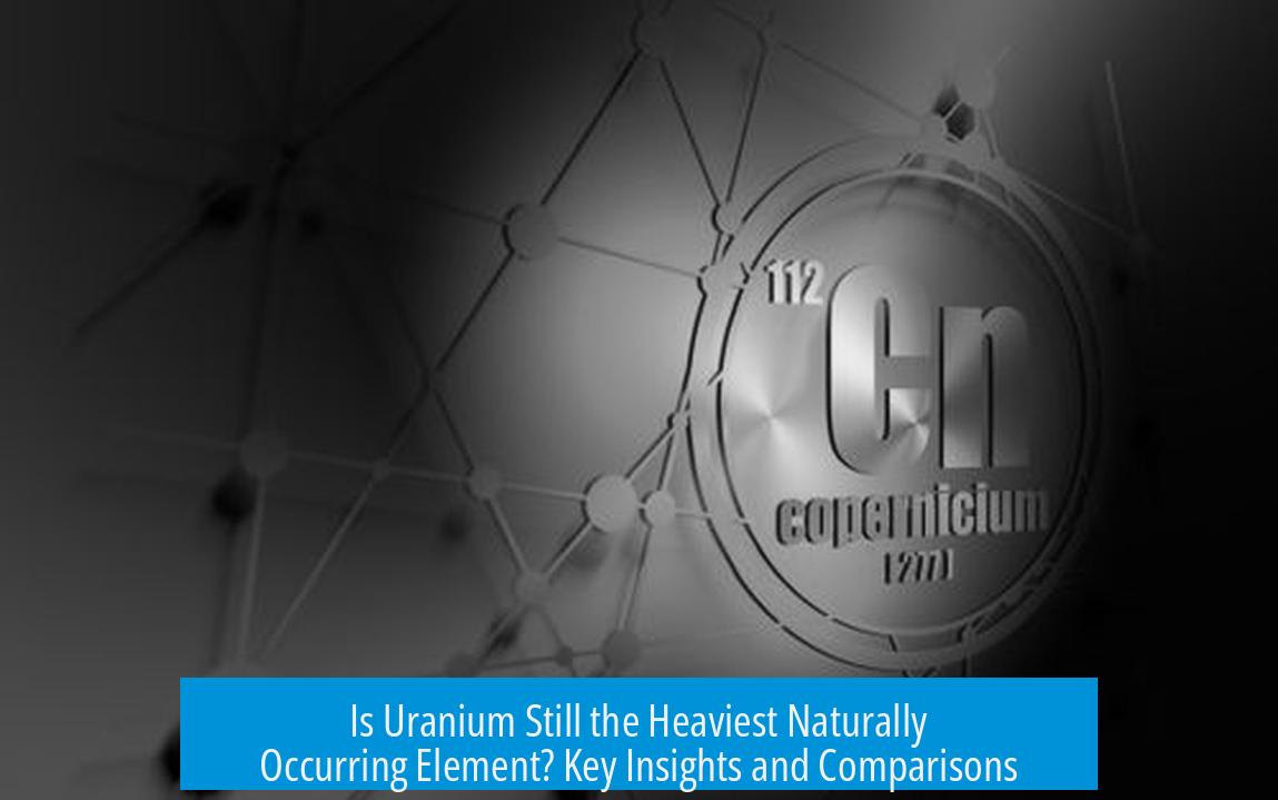 Is Uranium Still the Heaviest Naturally Occurring Element? Key Insights and Comparisons