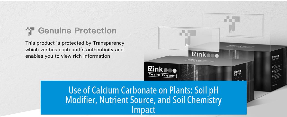 Use of Calcium Carbonate on Plants: Soil pH Modifier, Nutrient Source, and Soil Chemistry Impact