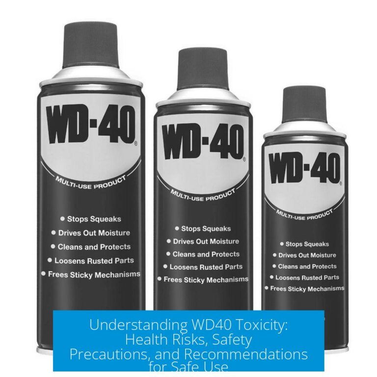 Understanding WD40 Toxicity: Health Risks, Safety Precautions, and Recommendations for Safe Use