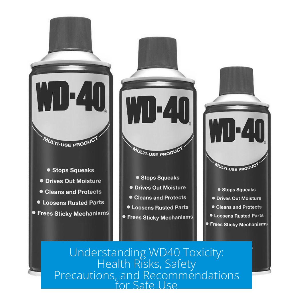 Understanding WD40 Toxicity: Health Risks, Safety Precautions, and Recommendations for Safe Use