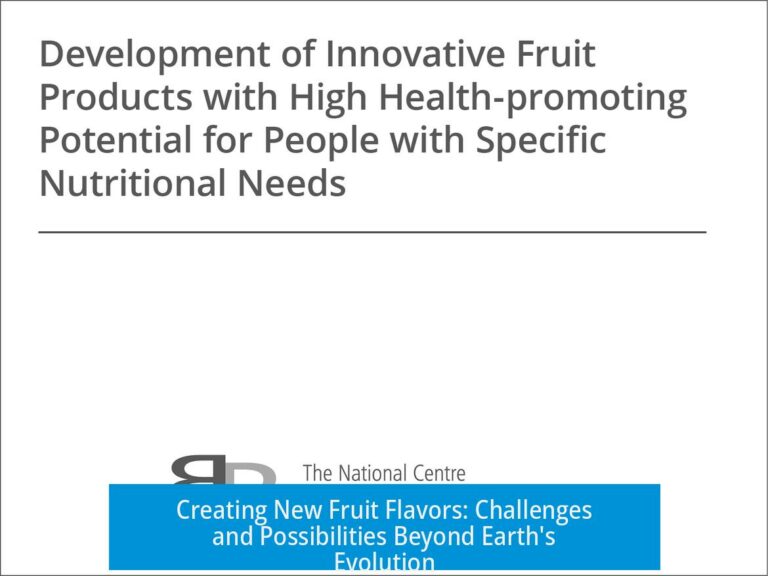 Creating New Fruit Flavors: Challenges and Possibilities Beyond Earth's Evolution