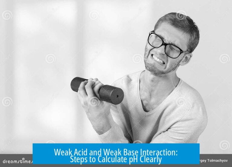 Weak Acid and Weak Base Interaction: Steps to Calculate pH Clearly