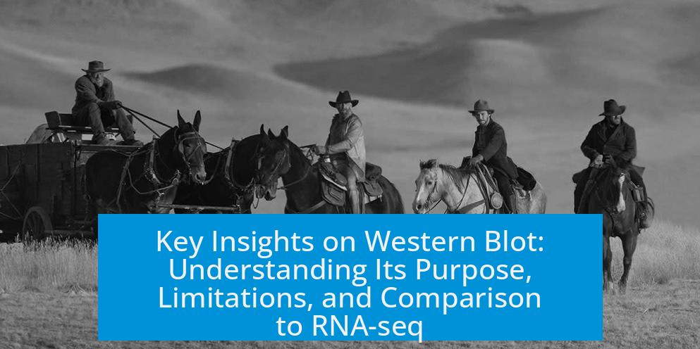 Key Insights on Western Blot: Understanding Its Purpose, Limitations, and Comparison to RNA-seq