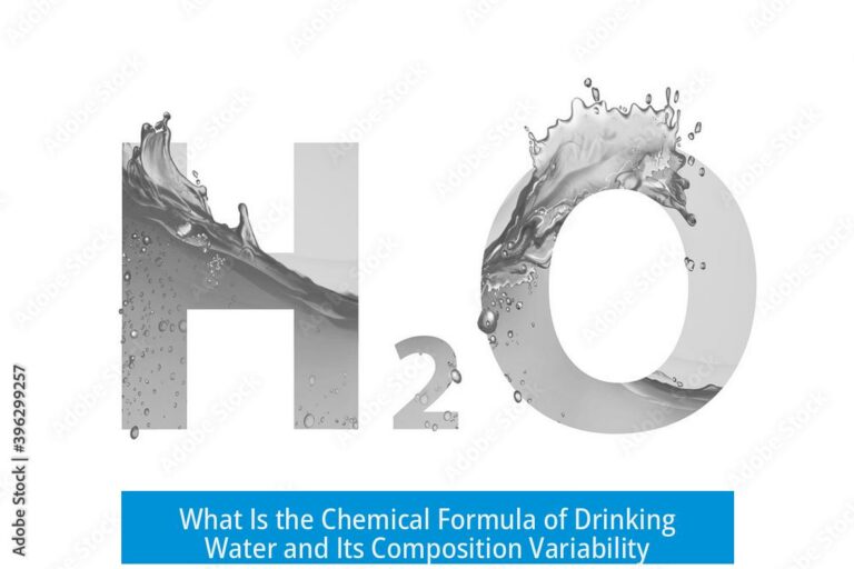 What Is the Chemical Formula of Drinking Water and Its Composition Variability