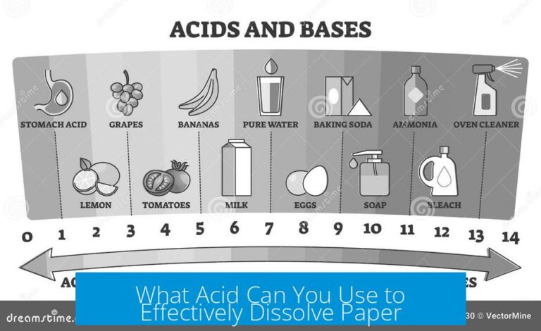 What Acid Can You Use to Effectively Dissolve Paper