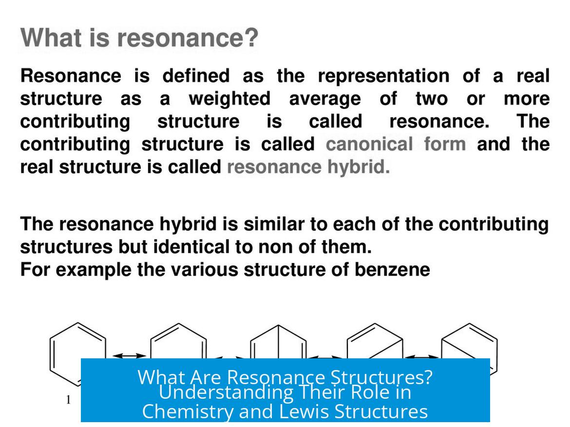 What Are Resonance Structures? Understanding Their Role in Chemistry and Lewis Structures