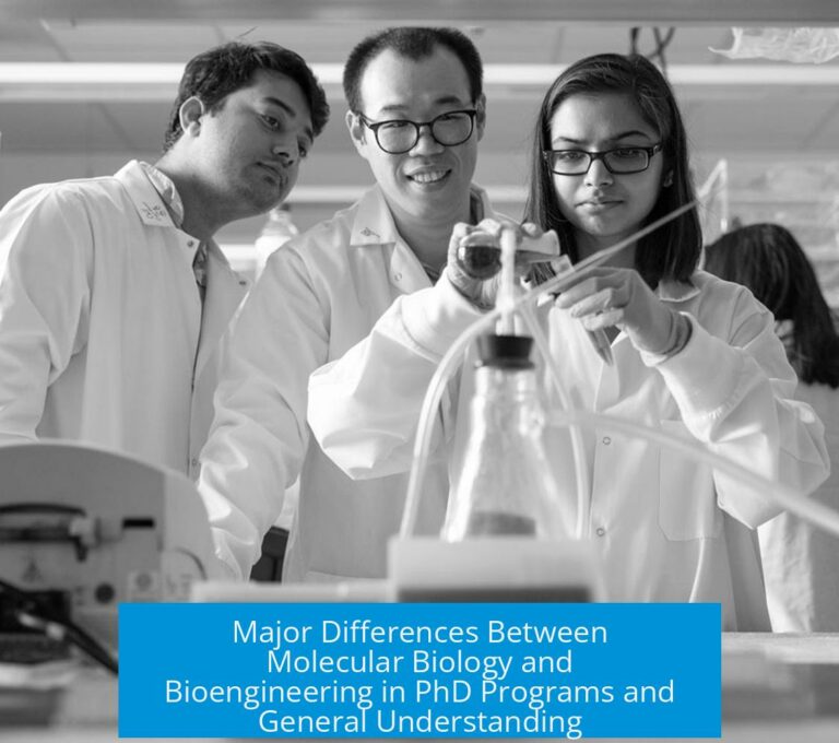 Major Differences Between Molecular Biology and Bioengineering in PhD Programs and General Understanding